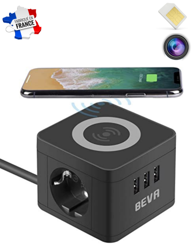 Multiprise - Chargeur à induction - Module caméra espion