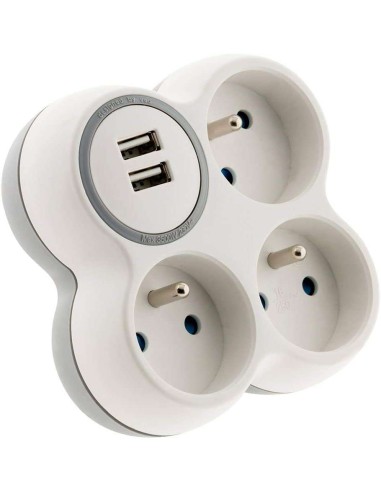 Multiprise triplette micro espion - Alerte sur détection de son