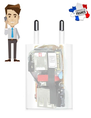 Chargeur iPhone espion - Micro GSM - Ecoute à distance en direct
