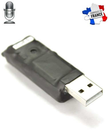 Clé USB espion - Dictaphone longue autonomie jusqu'à 100 jours - 8 GO