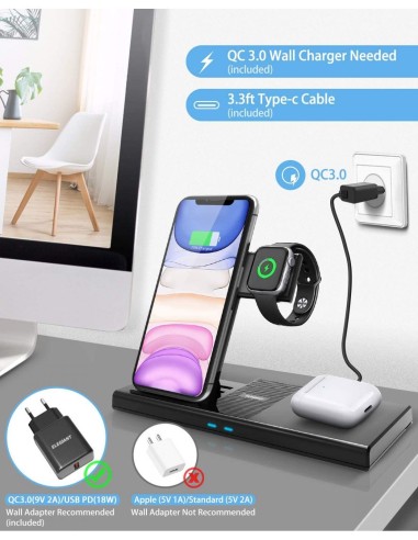 Centrale de chargement sans fils - camera espion - micro espion GSM