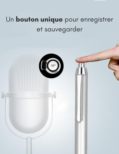 Stylo micro espion enregistrement en continu - fonctionnement