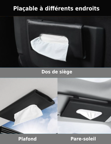Caméra Wifi voiture - Boite à mouchoirs accrochable