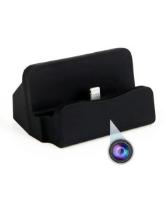 Caméra espion Wifi dans une station de charge Iphone