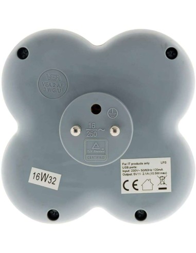 Micro GSM espion triplette multiprise - de dos