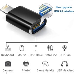 Lecteur de carte micro SD - Type C / Lightning / Micro USB