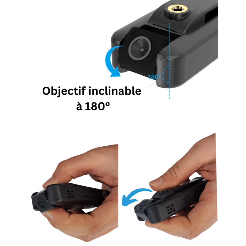 Mini caméra wifi - Full HD - Grand angle - Vision nocturne