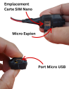 Micro espion - écouter en direct - position GPS - Module GSM