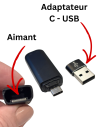 Clé USB enregistreur - Détection de son - Longue durée