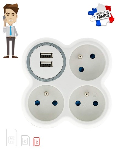 Micro GSM triplette multiprise - type de sim